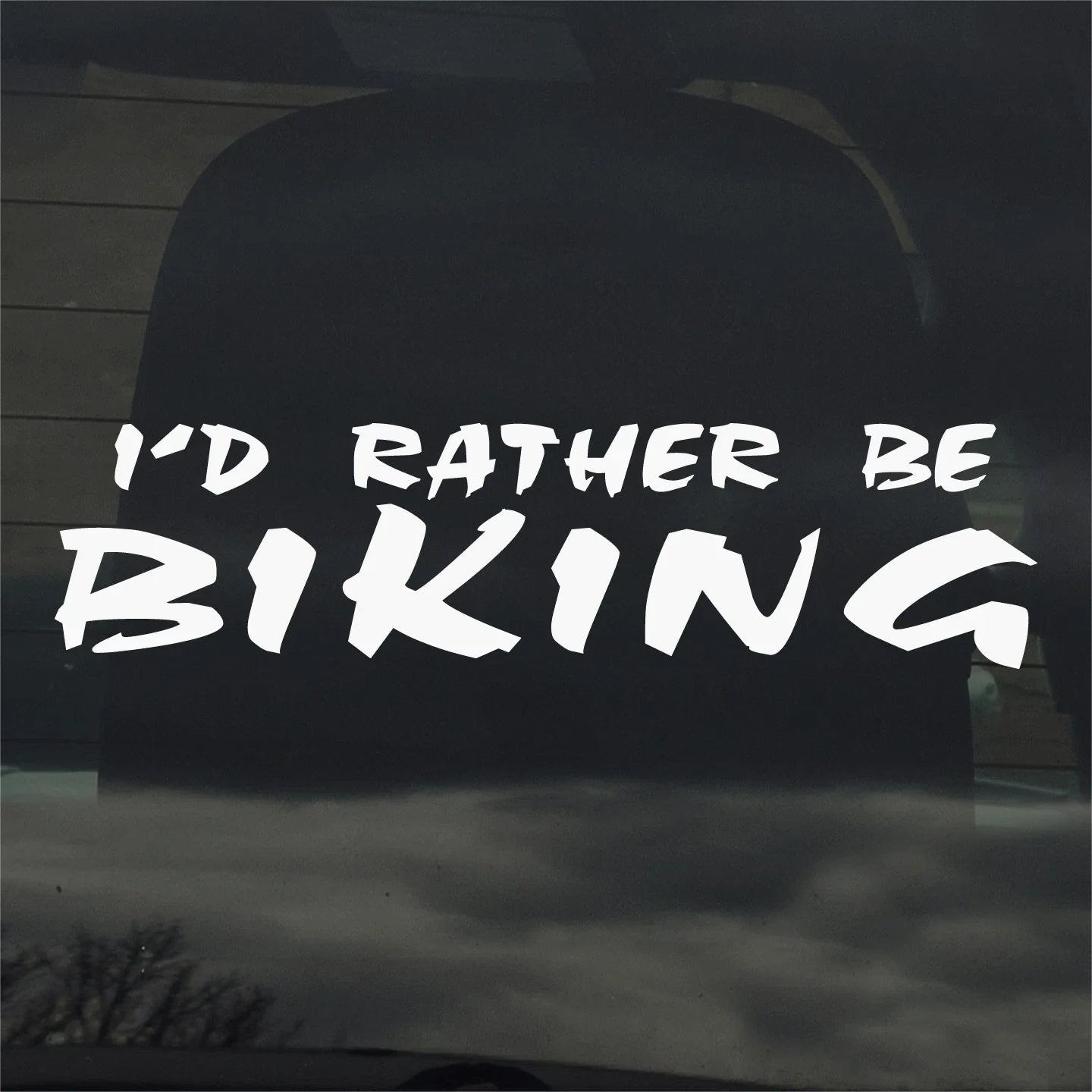 I'd Rather Be Biking Die Cut Vinyl Decal
