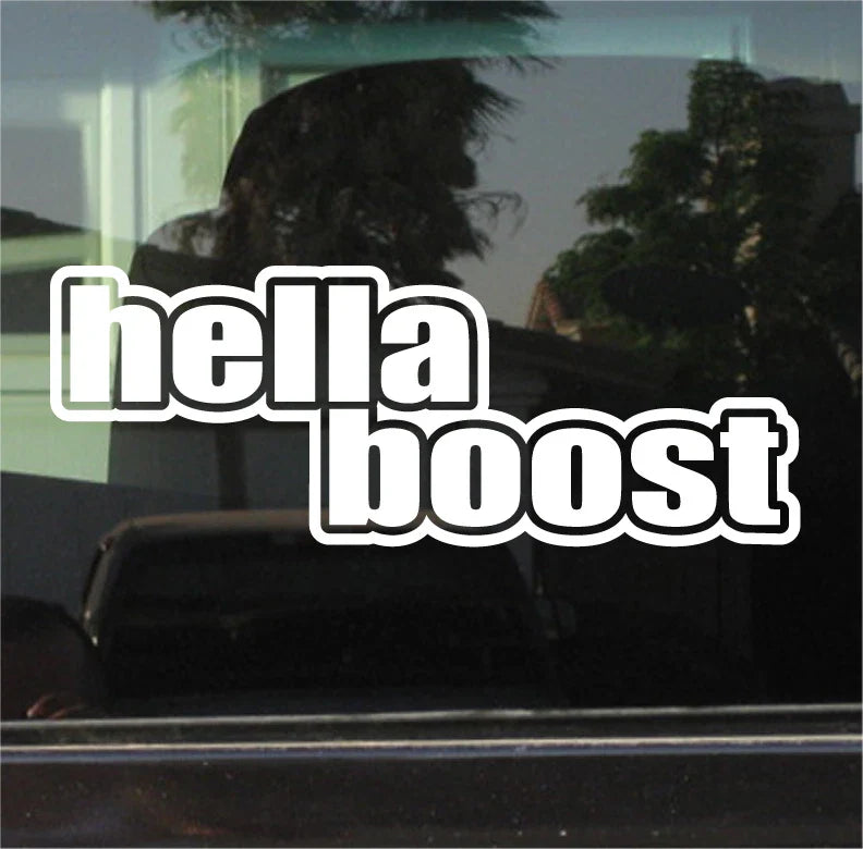 Hella Boost Die Cut Vinyl Decal