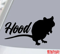 HOOD RAT Die Cut Vinyl Decal