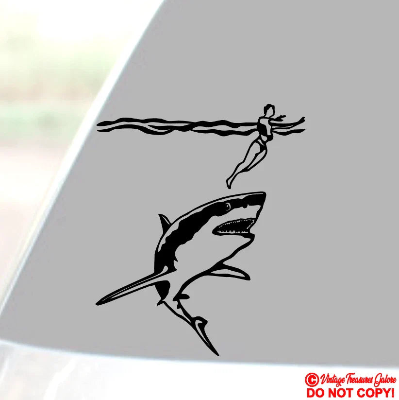 GREAT WHITE SHARK  Die Cut Vinyl Decal