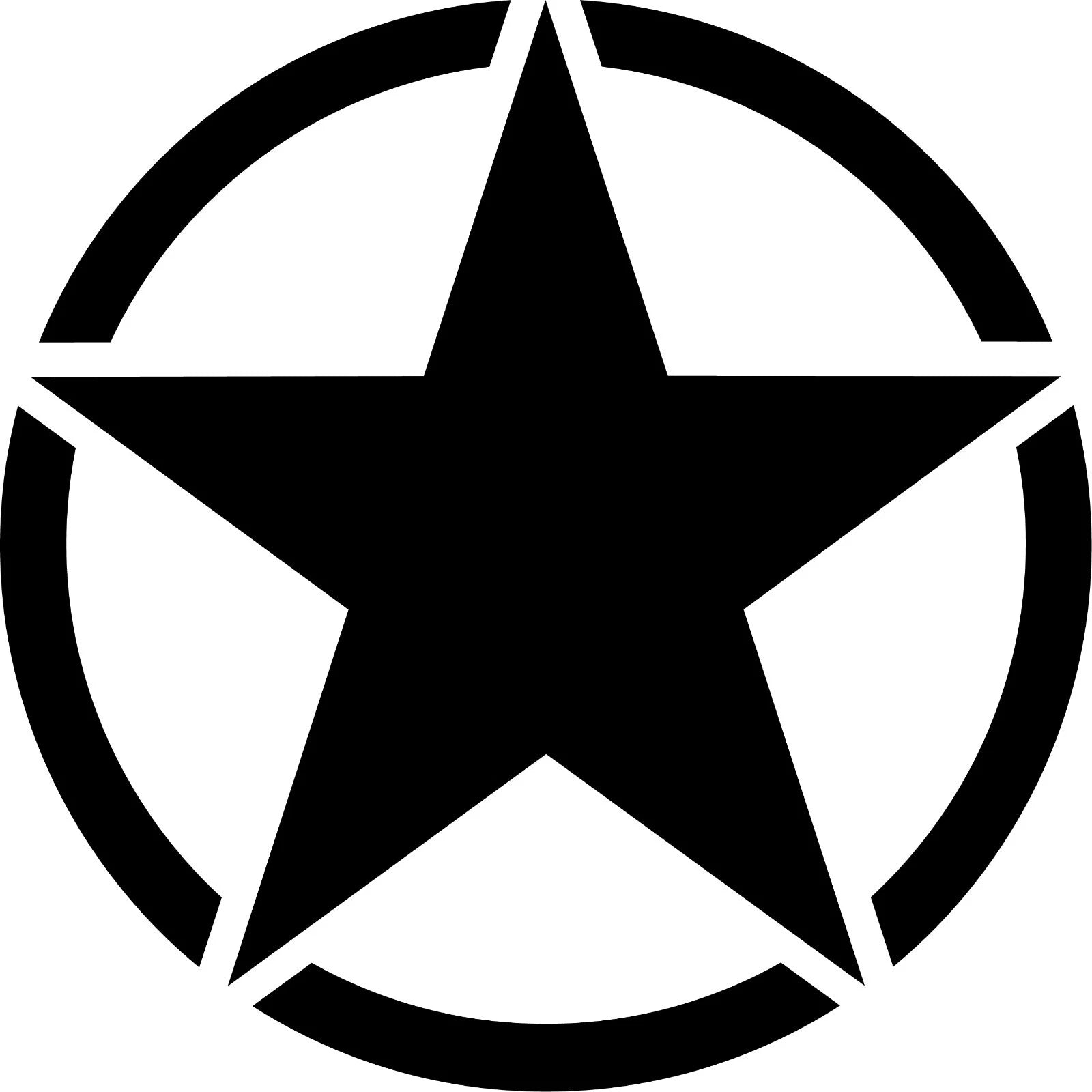USA Army Star Fits Trucks Cars Jeeps Die Cut Vinyl Decal