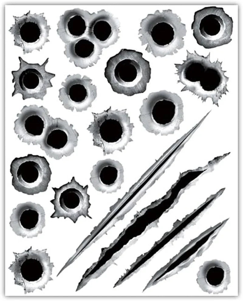 Bullet Holes Stickers Die Cut Vinyl Decal