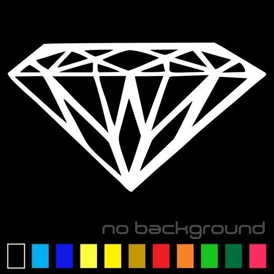 Diamond Die Cut Vinyl Decal