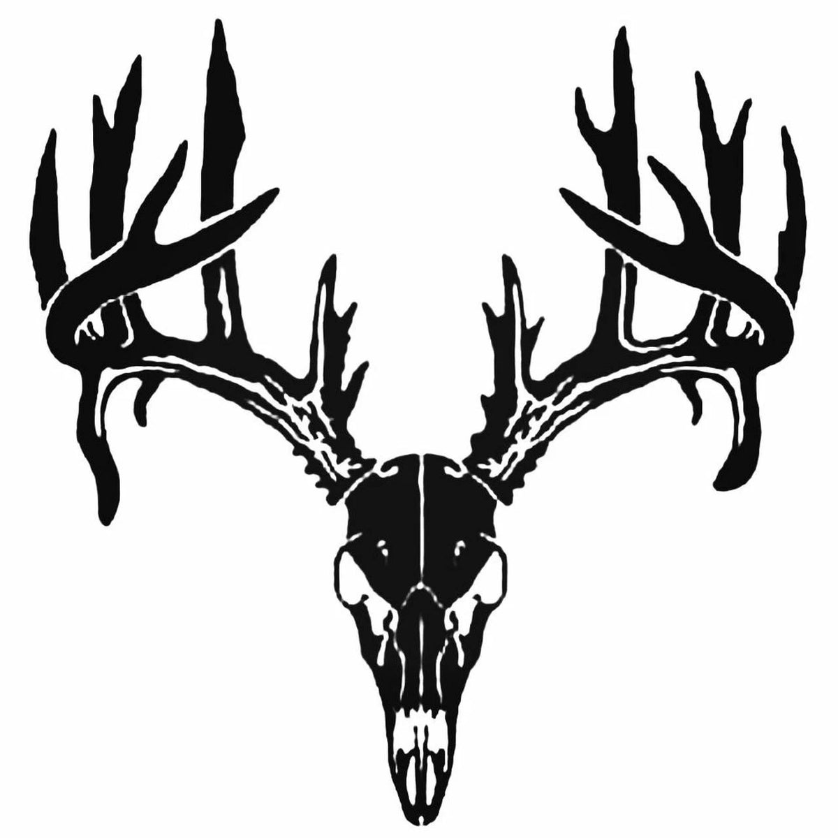 BUCK SKULL HORNS ANTLERS Die Cut Vinyl Decal