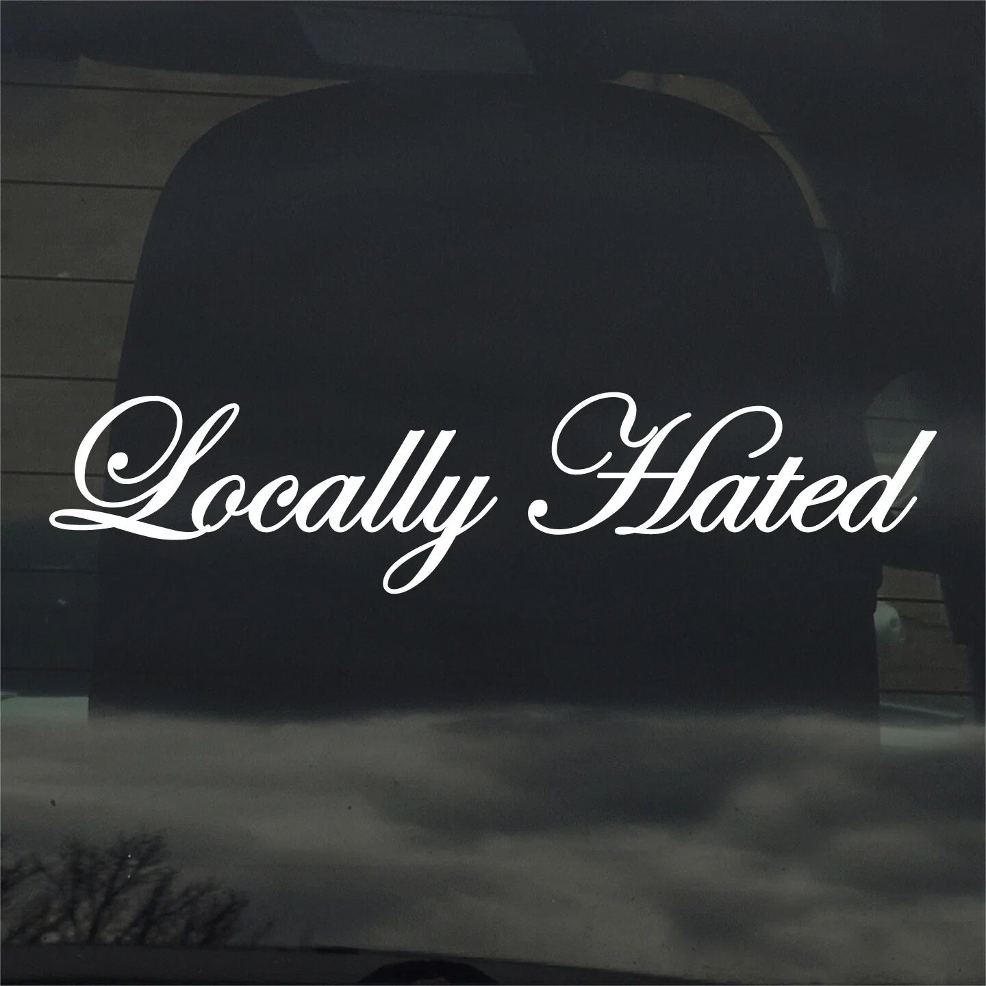 Locally Hated Die Cut Vinyl Decal