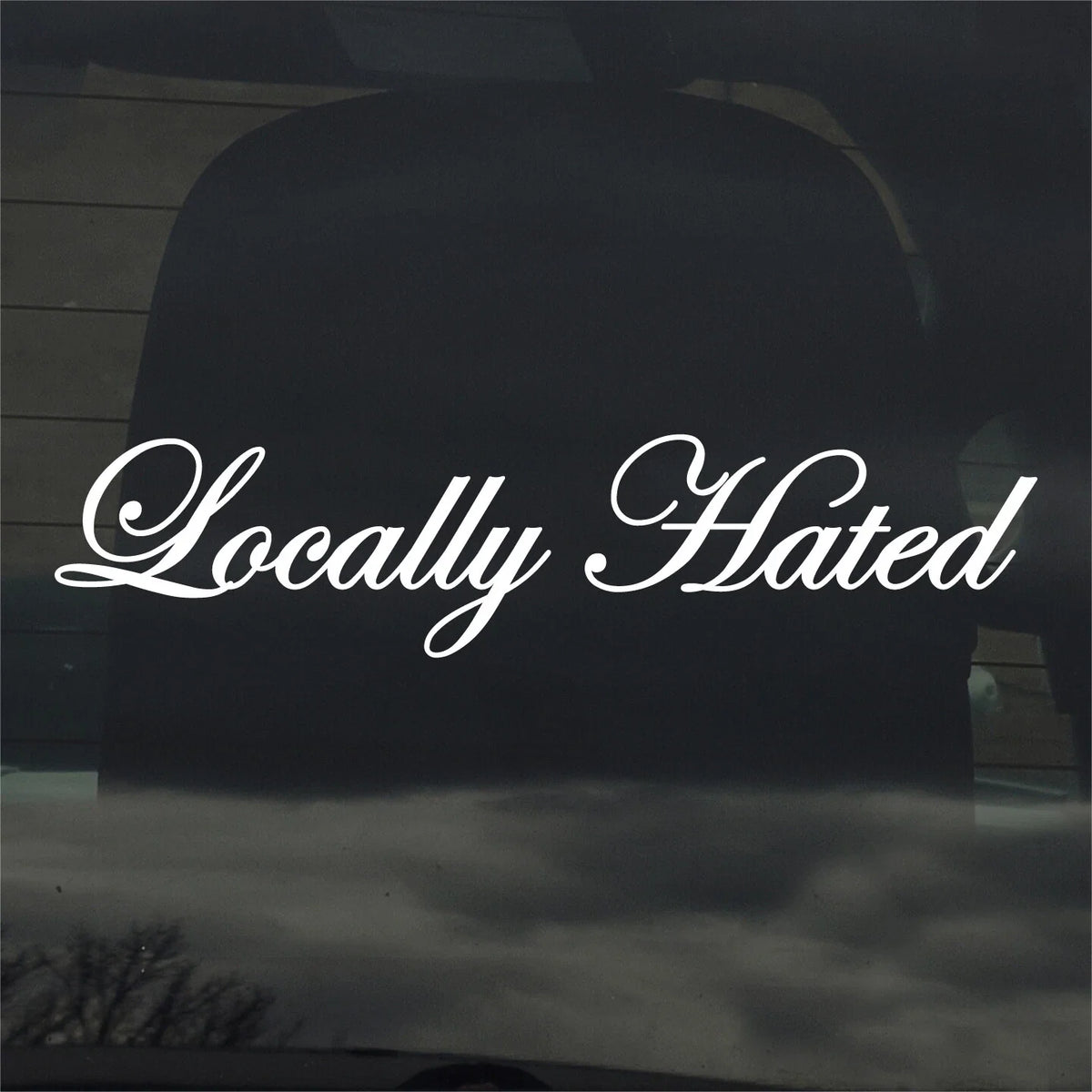 Locally Hated Die Cut Vinyl Decal