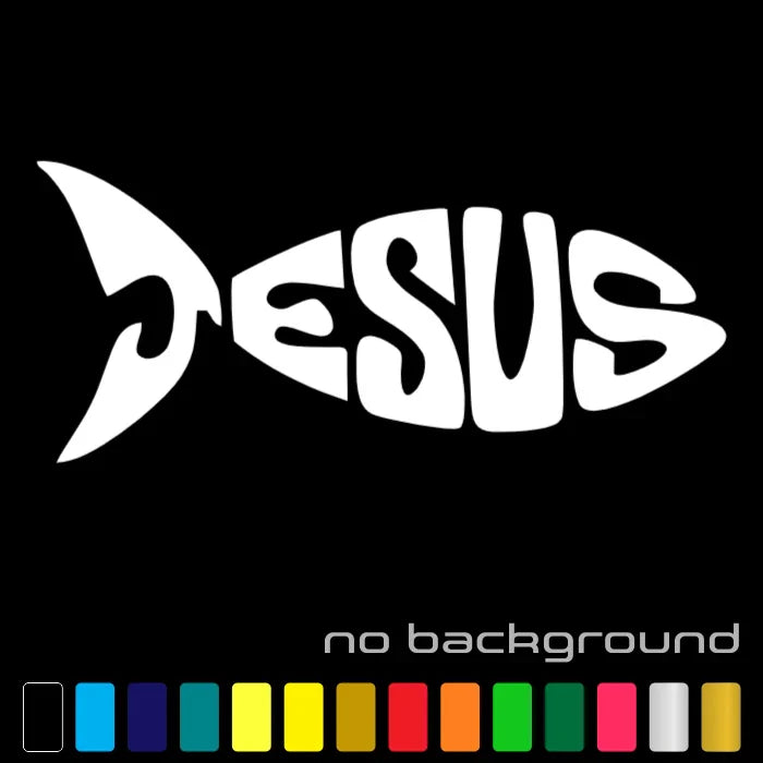 Jesus Fish Die Cut Vinyl Decal