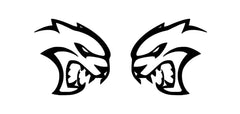 DODGE DUAL HELLCAT Die Cut Vinyl Decal