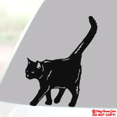 BLACK CAT Vinyl Decal  Die Cut Vinyl Decal