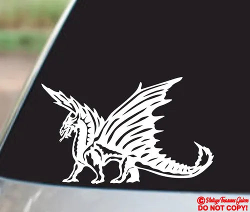 Car Sticker Mythical Animals Dragon Decor Creative Car Trunk Waterproof Sun Protection Vinyl Decal  Die Cut Vinyl Decal