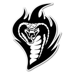 Cobra Flames Die Cut Vinyl Decal