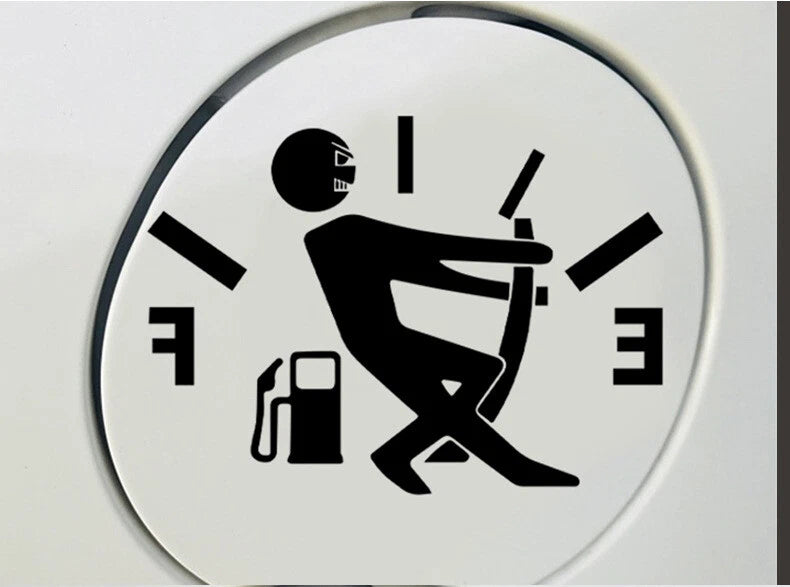 Originality Funny Fuel Gas Tank Cap Die Cut Vinyl Decal