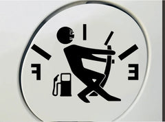 Originality Funny Fuel Gas Tank Cap Die Cut Vinyl Decal