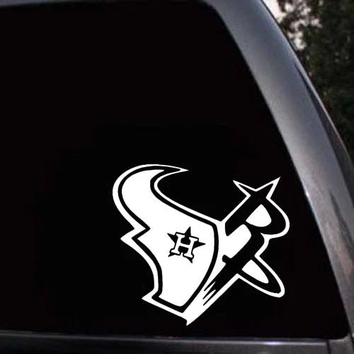 Houston Sports Teams Texans Astros Rockets Mashup Die Cut Vinyl Decal