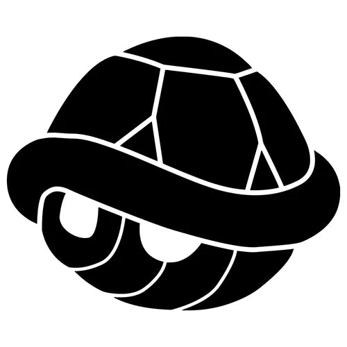 Super Mario Koopa Shell Die Cut Vinyl Decal