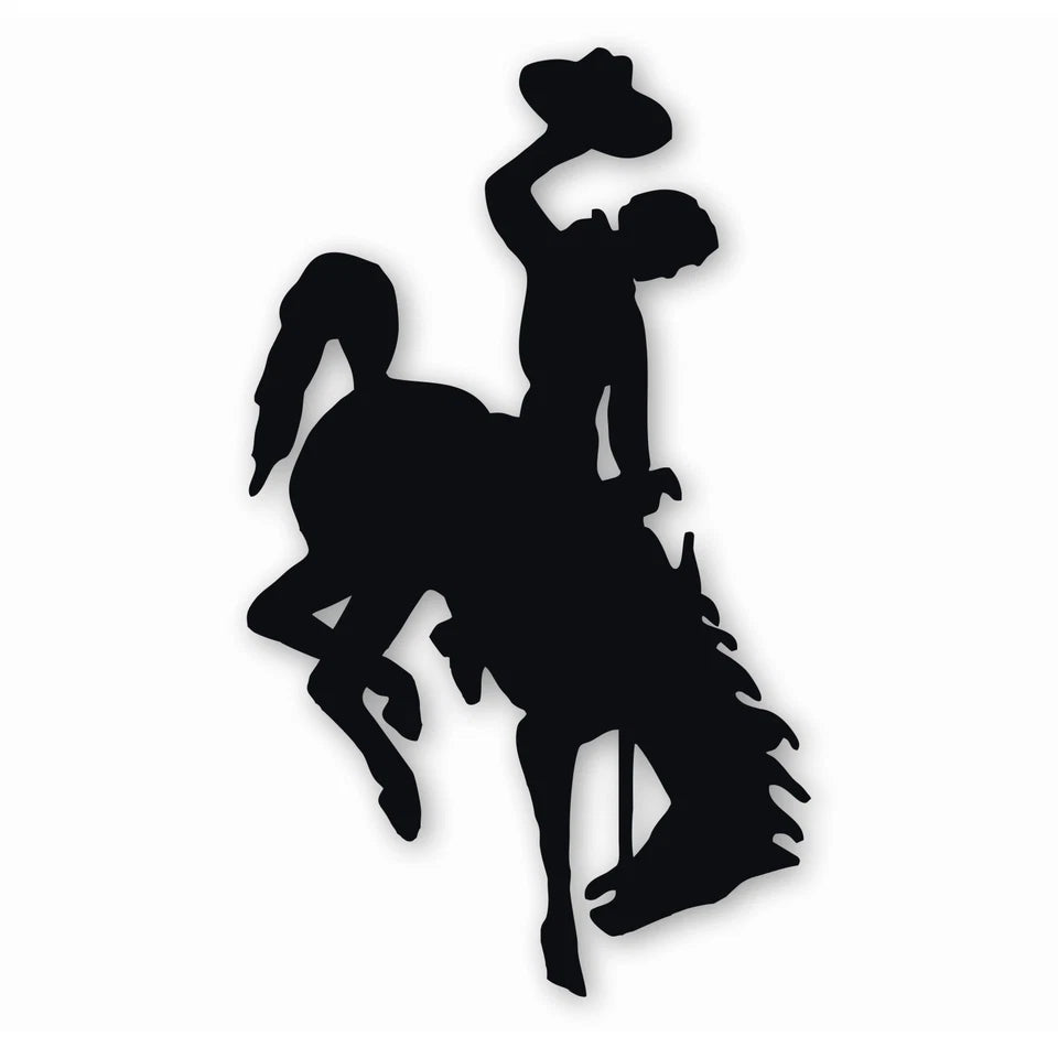 Wyoming Cowboys Die Cut Vinyl Decal