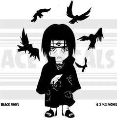 Naruto - Sasuke Itachi Crows Die Cut Vinyl Decal