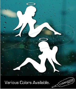 DECAL SILHOUETTE TRUCK'IN VANNER, Die Cut Vinyl Decal