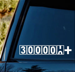 300000+ Miles Die Cut Vinyl Decal