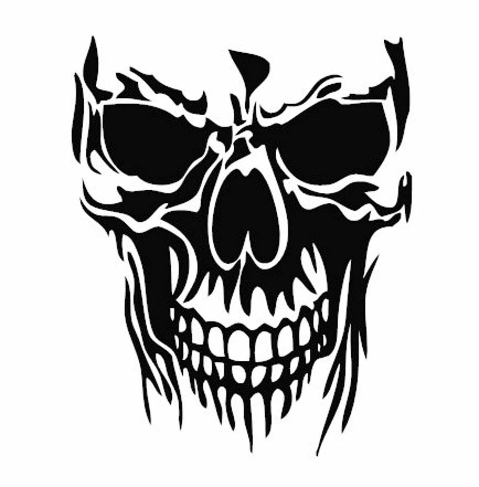 Skull Die Cut Vinyl Decal