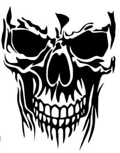 SKULL Vinyl Sticker Decal, Die Cut Vinyl Decal