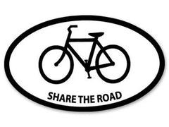 Share the Road Die Cut Vinyl Decal