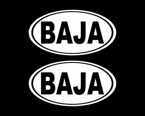 Oval Baja Decal 2 California Car Die-Cut Vinyl Decal