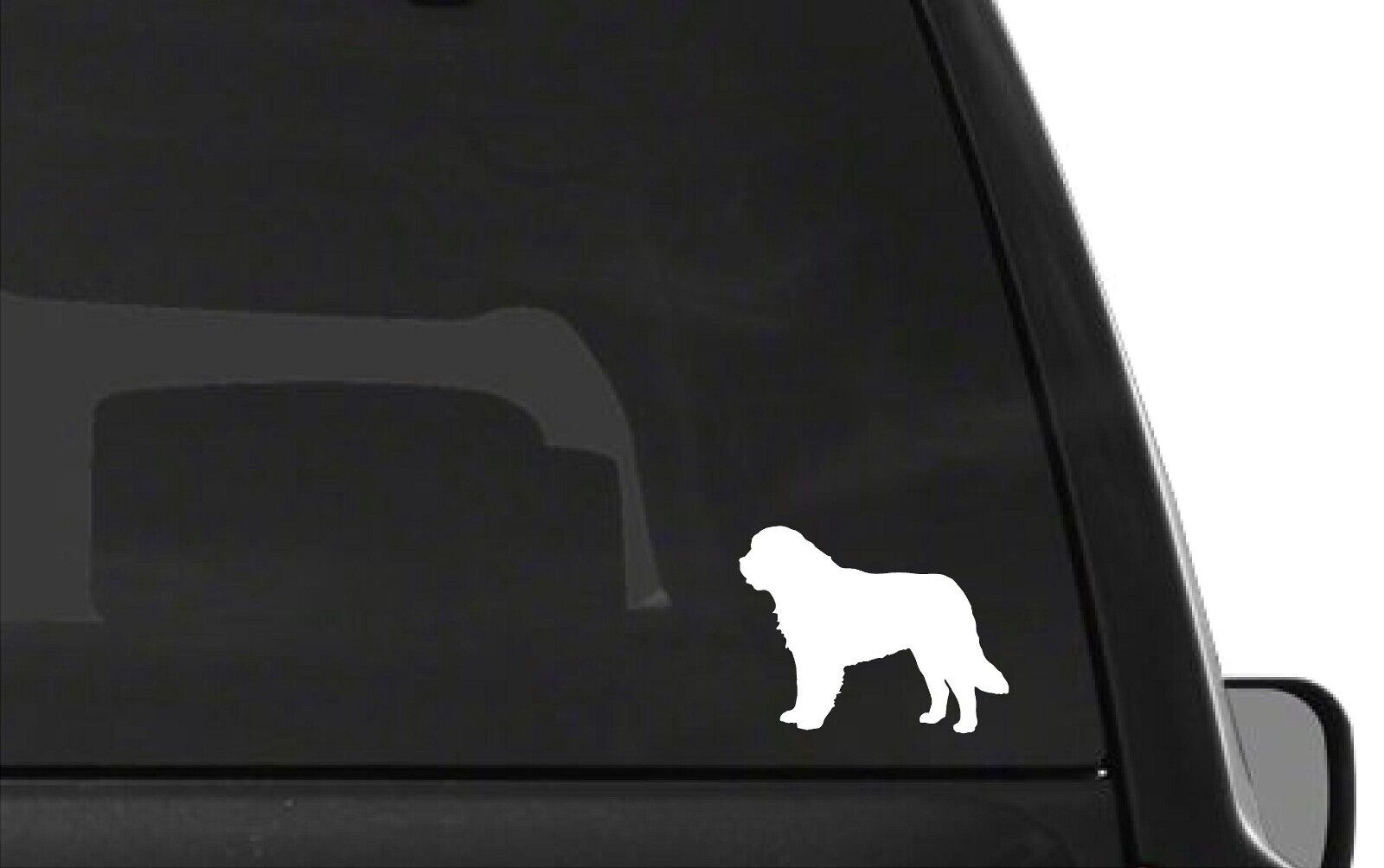saint bernard vinyl dog decal black die cut vinyl sticker for cars trucks windows
