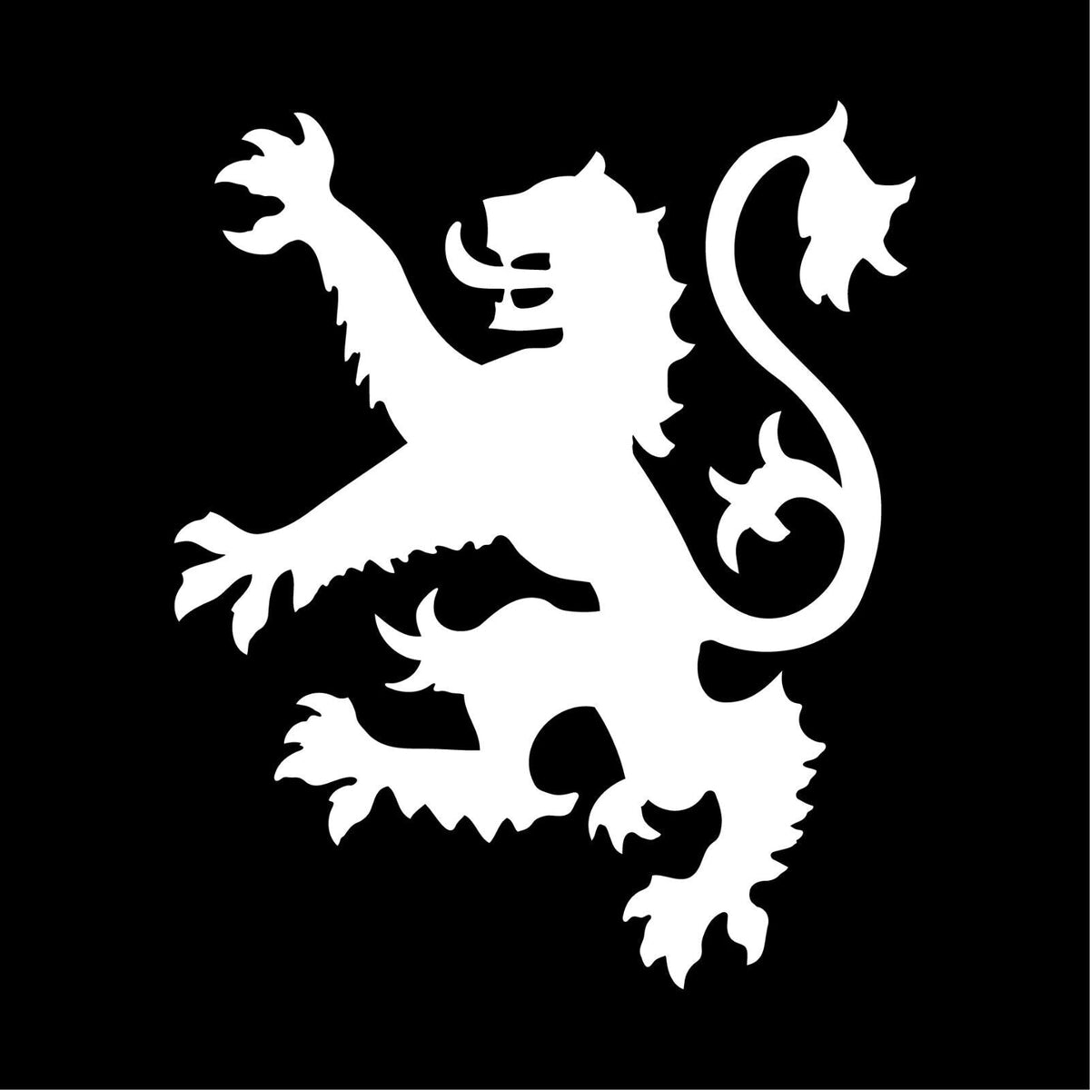 scottish-lion-coat-of-arms-vinyl-sticker white die cut decal for vehicle windows laptops