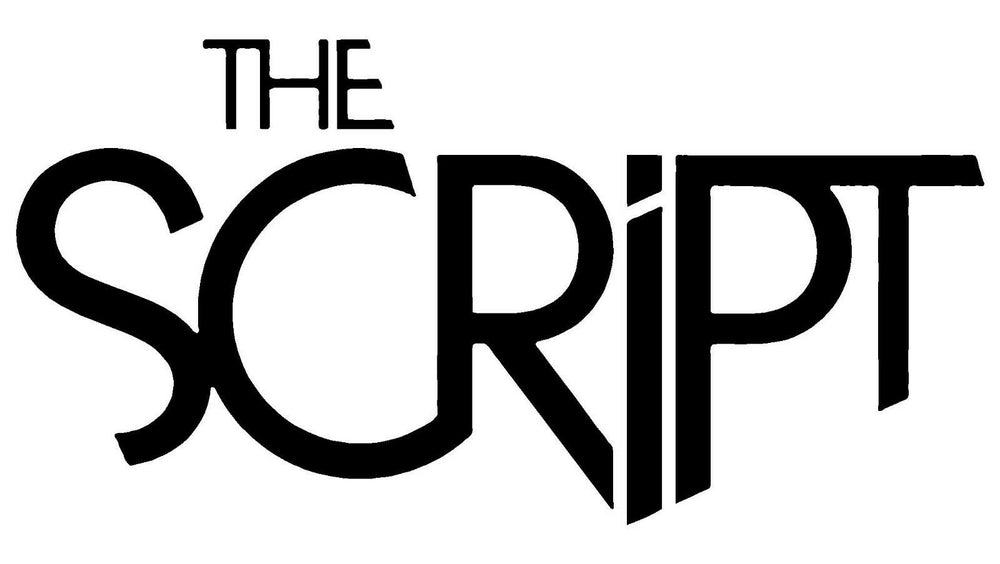 script-band-logo-vinyl-sticker black waterproof for cars trucks laptops