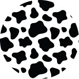 Seamless  Cow Pattern Sticker Die Cut Vinyl Decal