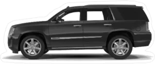 Side View Black SUV Sticker Die Cut Vinyl Decal