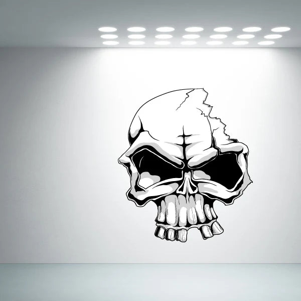 Room adorned with a skull  Die Cut Vinyl Decal