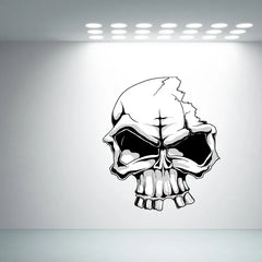 Room adorned with a skull  Die Cut Vinyl Decal