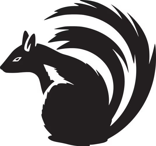 Skunk - black and white Die Cut Vinyl Decal