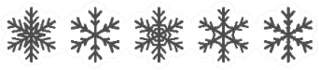 Snowflakes Icons Set Black Winter Silhouettes Sticker Die Cut Vinyl Decal