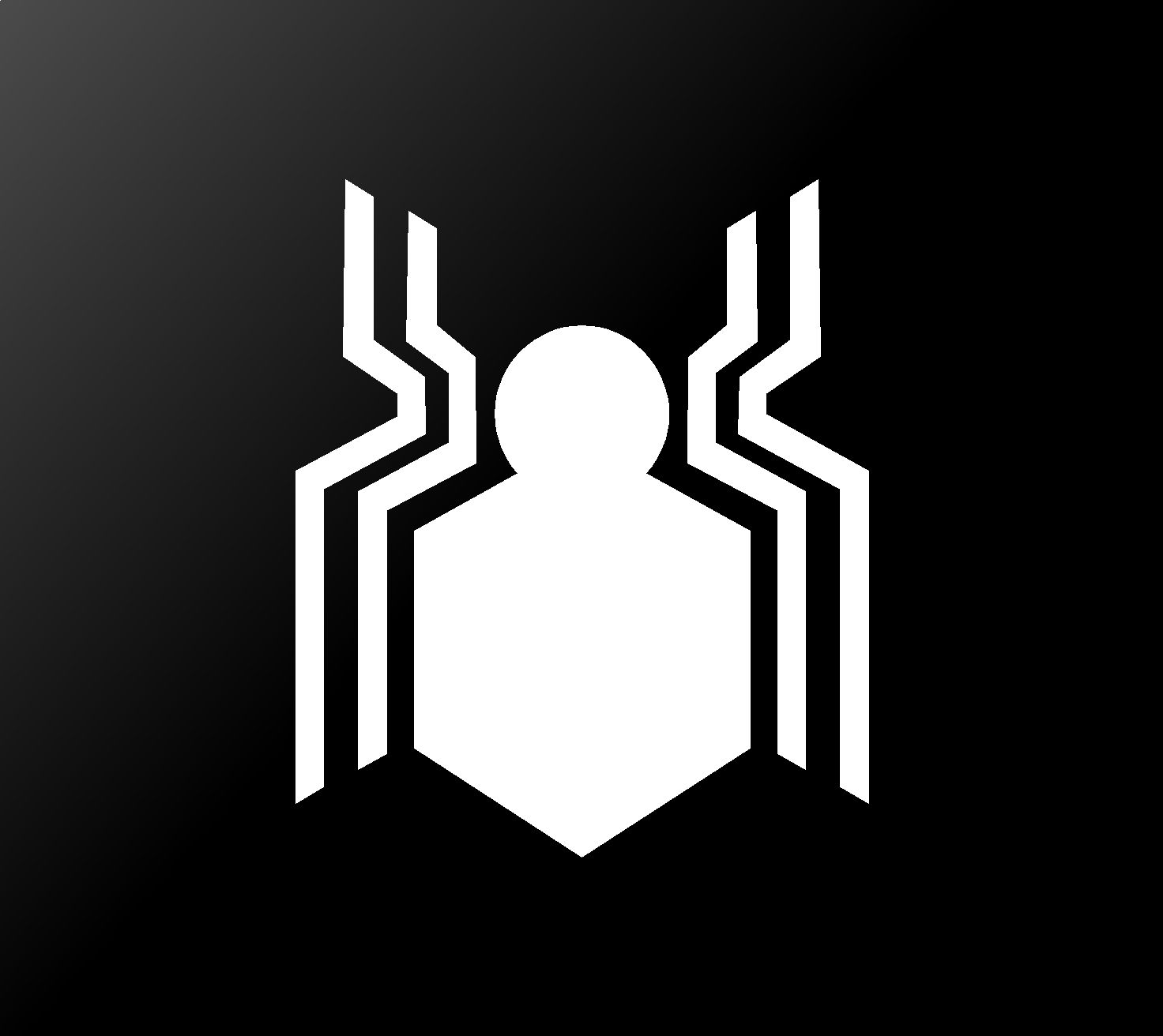 spider‑hero‑vinyl‑decal white waterproof for cars trucks laptops