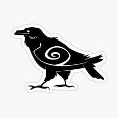 Tribal Raven designed and sold by Stormslegacy. Die Cut Vinyl Decal
