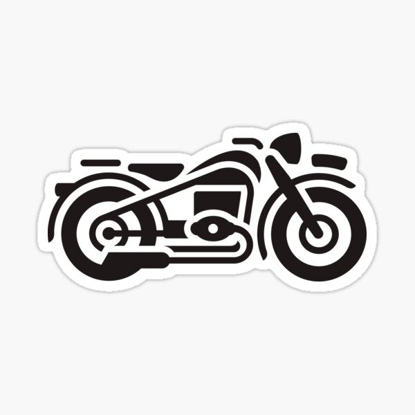 Item preview, Vintage Motorcycle  Die Cut Vinyl Decal