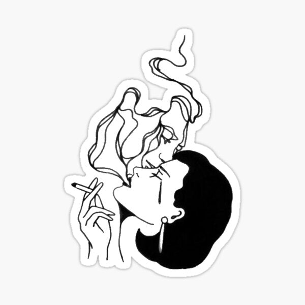 Item preview, Smoke Kiss designed  Die Cut Vinyl Decal
