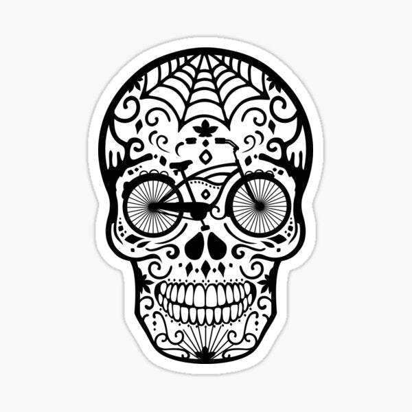 Item preview, Vintage Mexican Skull  Die Cut Vinyl Decal