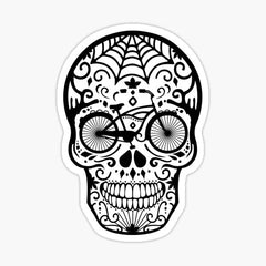 Item preview, Vintage Mexican Skull  Die Cut Vinyl Decal
