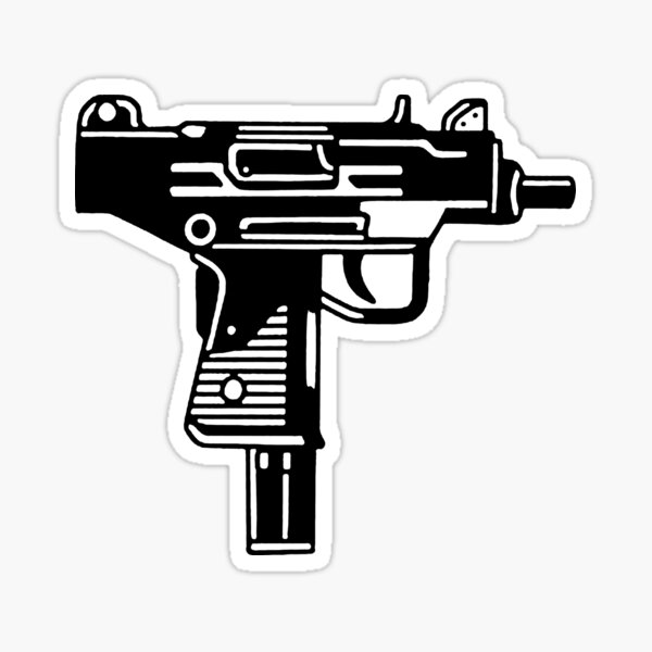 Item preview, Machine GUN Black   Die Cut Vinyl Decal