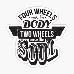 Item preview, Two Wheels Move the  Die Cut Vinyl Decal