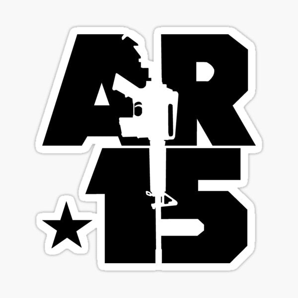Item preview, AR-15 (Black) designed Die Cut Vinyl Decal