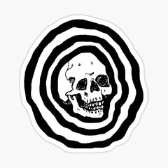 Cool skull pattern  Die Cut Vinyl Decal