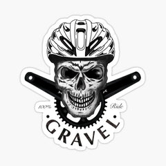 Gravel skull designed  Die Cut Vinyl Decal