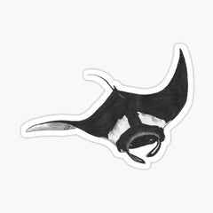Oceanic Manta ray designed  Die Cut Vinyl Decal