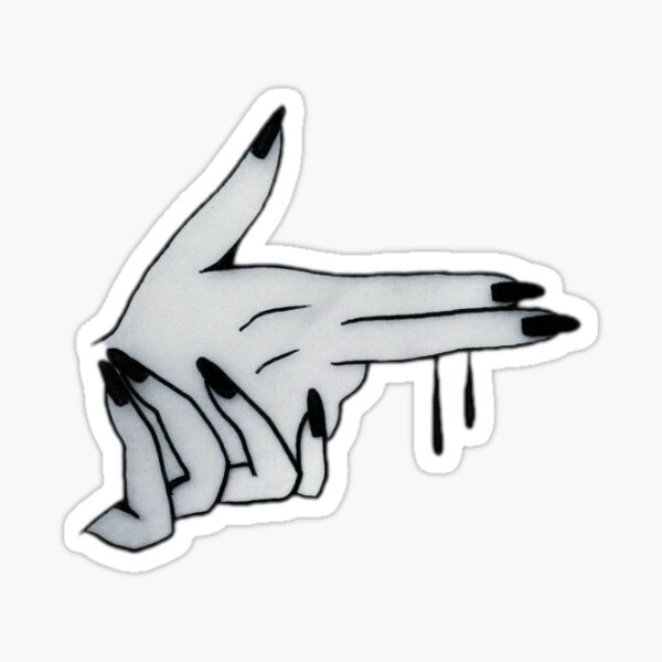 Finger Gun designed and   Die Cut Vinyl Decal