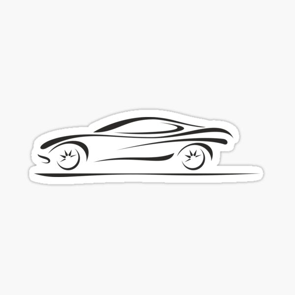 Item preview, Sports Car Silhouette  Die Cut Vinyl Decal